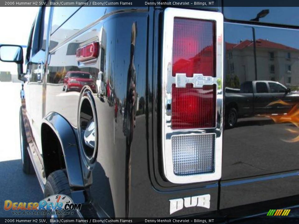 2006 Hummer H2 SUV Black/Custom Flames / Ebony/Custom Flames Photo #18