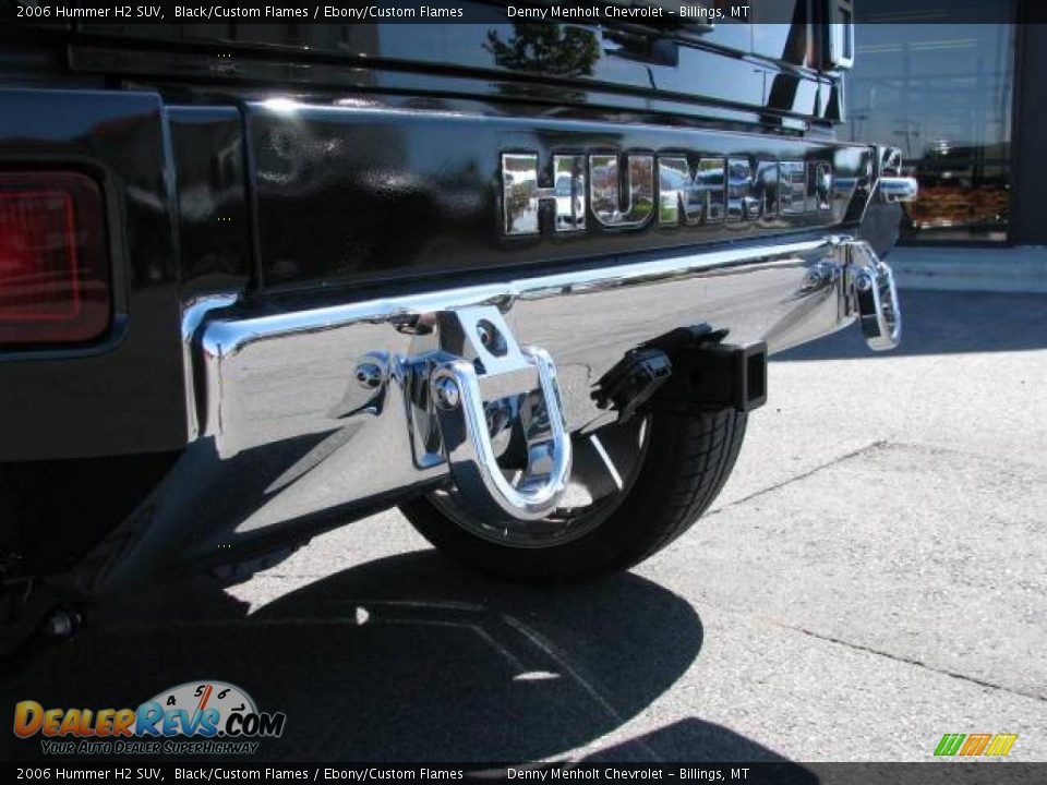 2006 Hummer H2 SUV Black/Custom Flames / Ebony/Custom Flames Photo #19