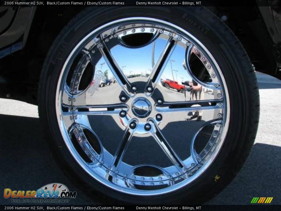 2006 Hummer H2 SUV Black/Custom Flames / Ebony/Custom Flames Photo #20