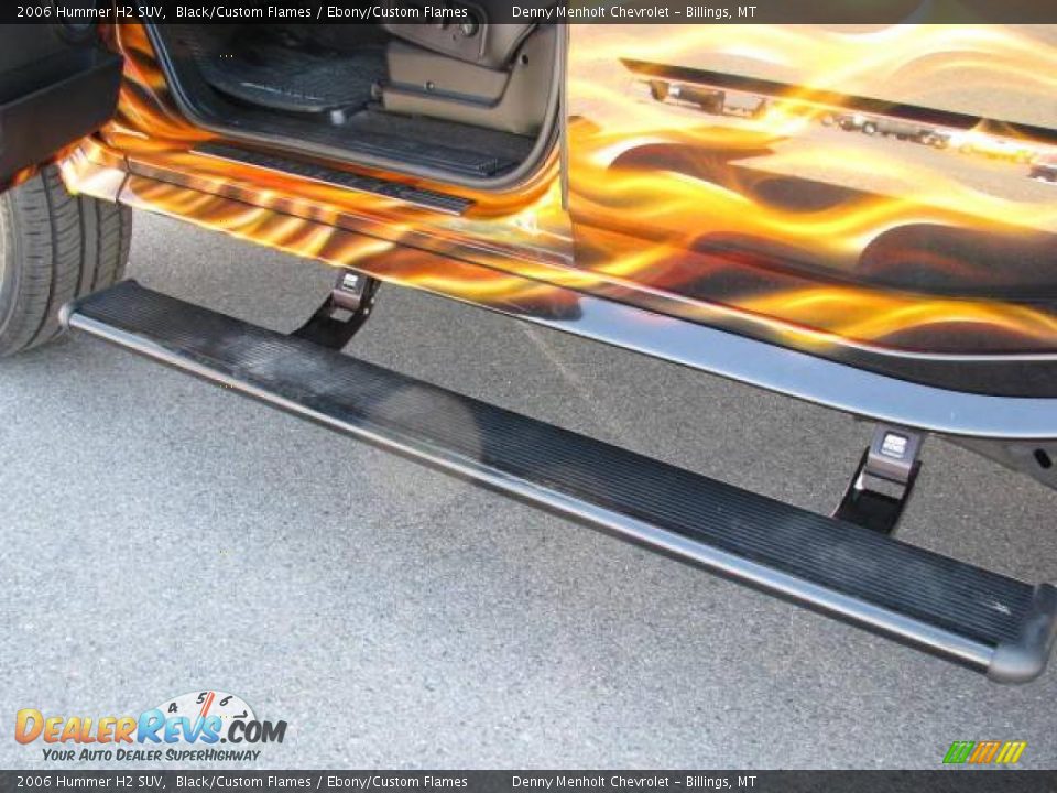 2006 Hummer H2 SUV Black/Custom Flames / Ebony/Custom Flames Photo #24