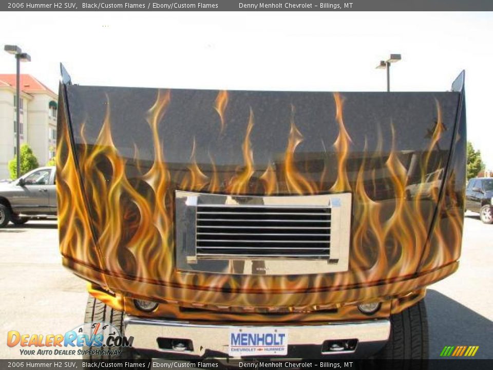 2006 Hummer H2 SUV Black/Custom Flames / Ebony/Custom Flames Photo #27