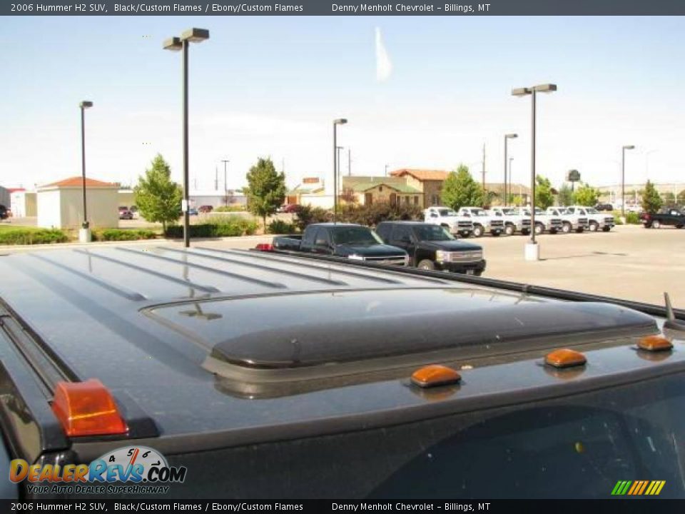 2006 Hummer H2 SUV Black/Custom Flames / Ebony/Custom Flames Photo #28