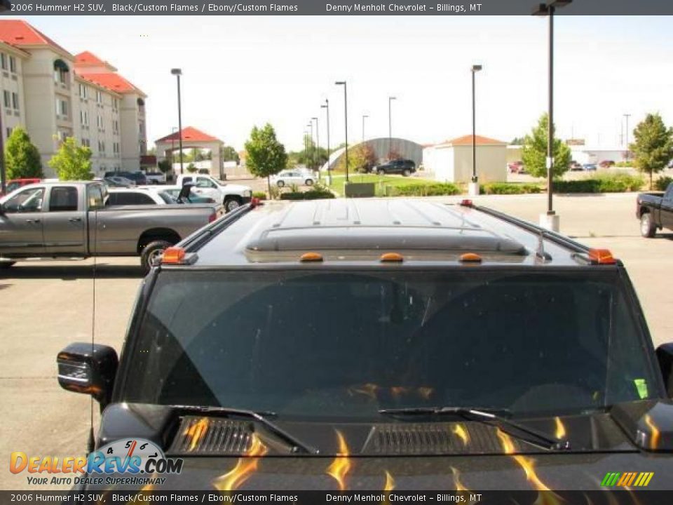 2006 Hummer H2 SUV Black/Custom Flames / Ebony/Custom Flames Photo #29