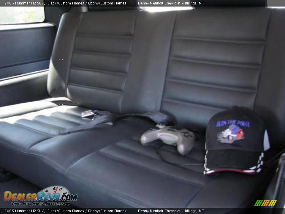 2006 Hummer H2 SUV Black/Custom Flames / Ebony/Custom Flames Photo #30