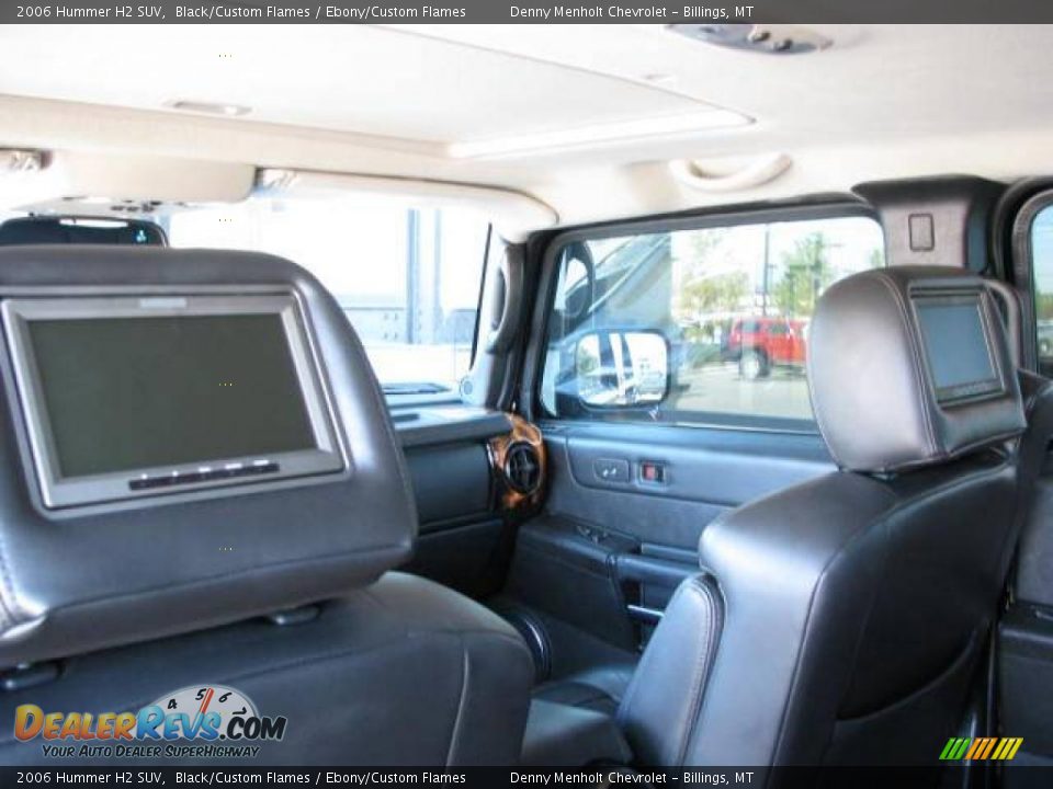 2006 Hummer H2 SUV Black/Custom Flames / Ebony/Custom Flames Photo #32