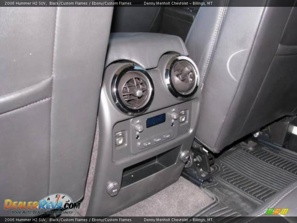 2006 Hummer H2 SUV Black/Custom Flames / Ebony/Custom Flames Photo #33