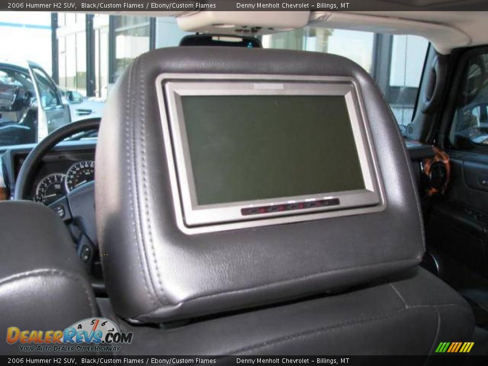 2006 Hummer H2 SUV Black/Custom Flames / Ebony/Custom Flames Photo #34