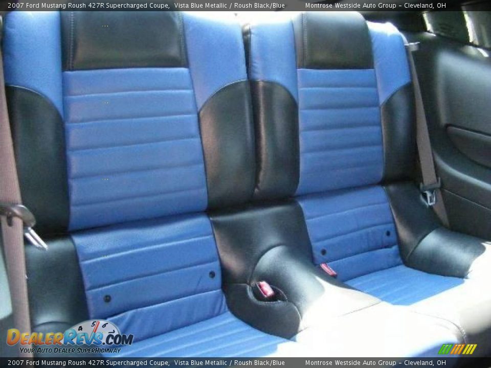 2007 Ford Mustang Roush 427R Supercharged Coupe Vista Blue Metallic / Roush Black/Blue Photo #13