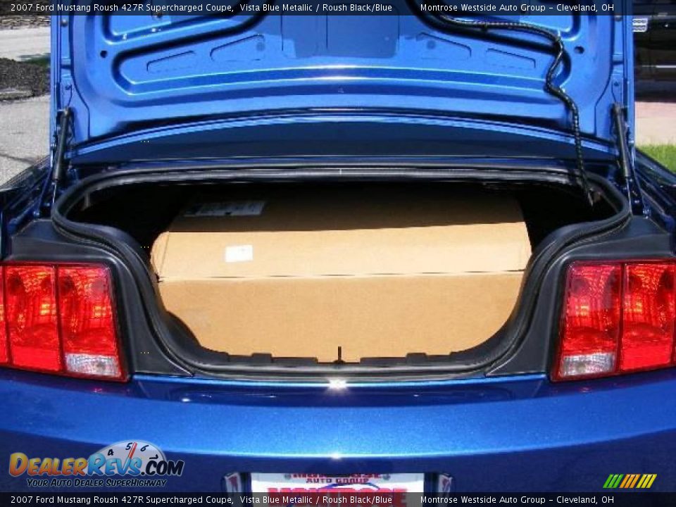 2007 Ford Mustang Roush 427R Supercharged Coupe Vista Blue Metallic / Roush Black/Blue Photo #31