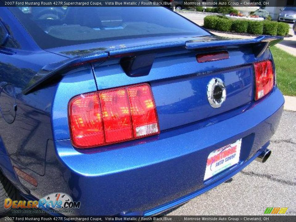 2007 Ford Mustang Roush 427R Supercharged Coupe Vista Blue Metallic / Roush Black/Blue Photo #32