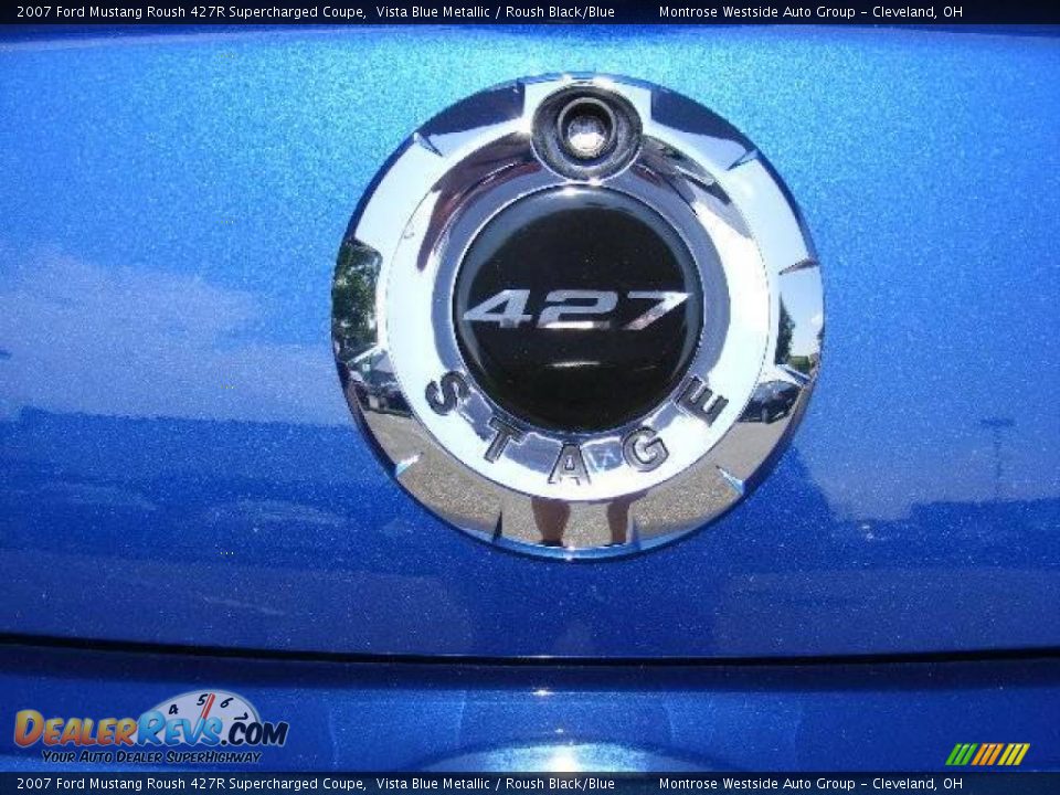 2007 Ford Mustang Roush 427R Supercharged Coupe Vista Blue Metallic / Roush Black/Blue Photo #33