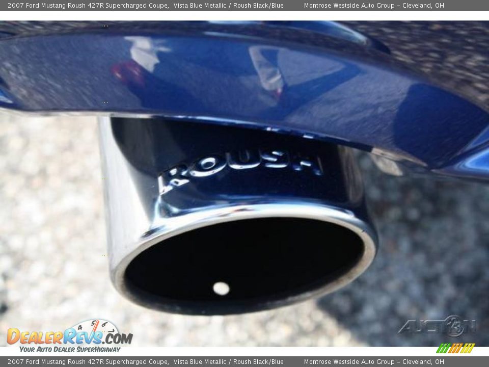 2007 Ford Mustang Roush 427R Supercharged Coupe Vista Blue Metallic / Roush Black/Blue Photo #34