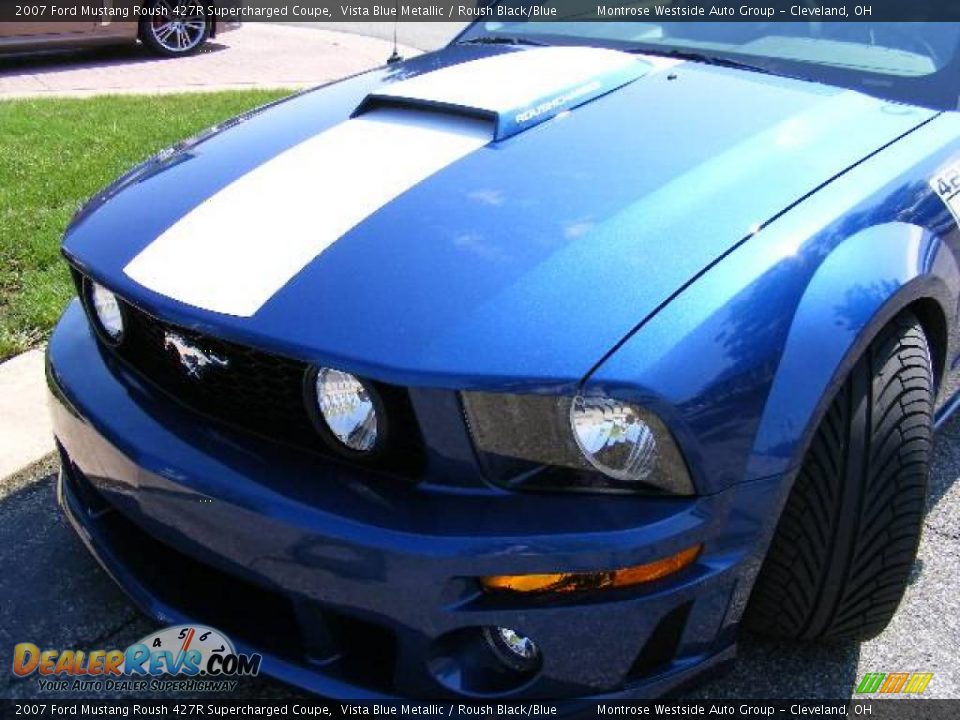 2007 Ford Mustang Roush 427R Supercharged Coupe Vista Blue Metallic / Roush Black/Blue Photo #36