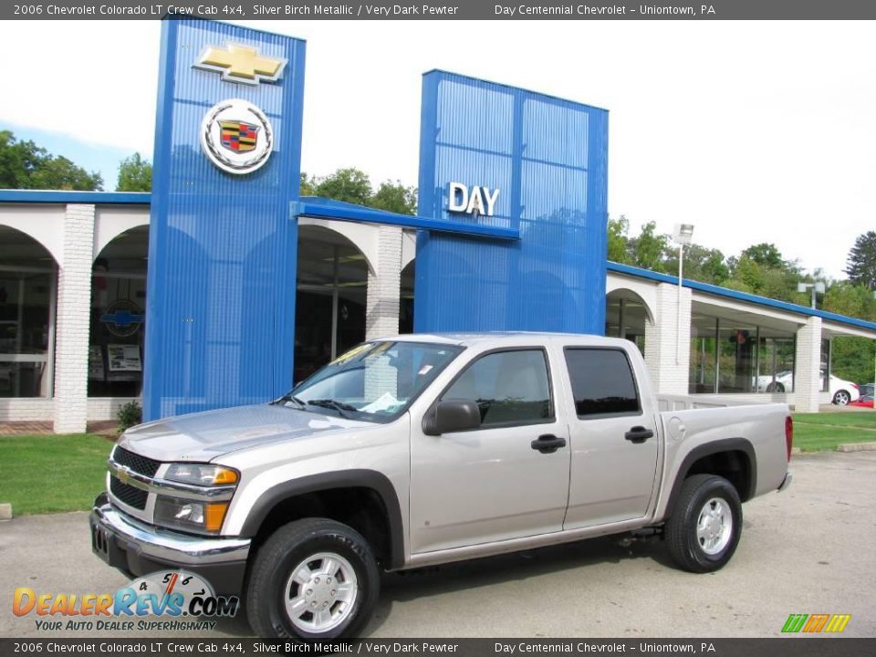 2006 Chevrolet Colorado LT Crew Cab 4x4 Silver Birch Metallic / Very Dark Pewter Photo #1