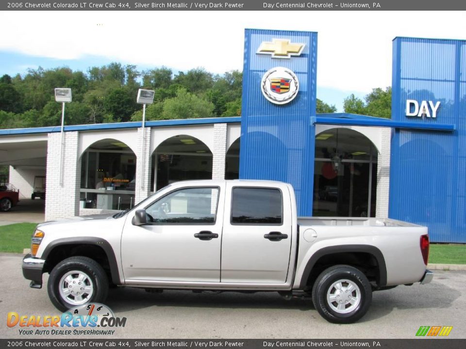 2006 Chevrolet Colorado LT Crew Cab 4x4 Silver Birch Metallic / Very Dark Pewter Photo #2
