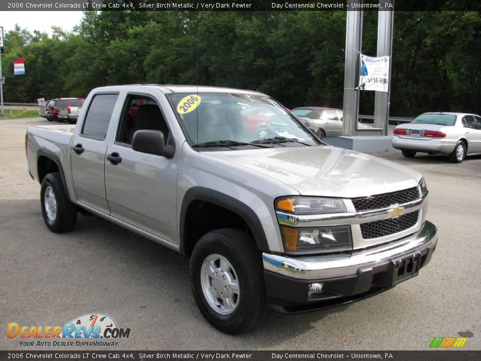 2006 Chevrolet Colorado LT Crew Cab 4x4 Silver Birch Metallic / Very Dark Pewter Photo #6
