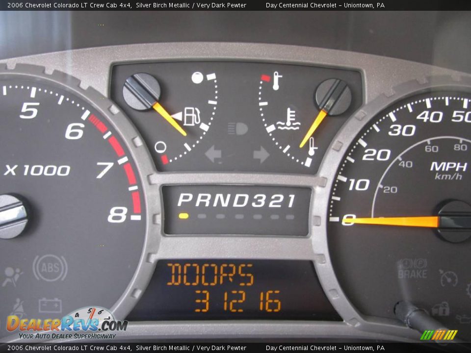 2006 Chevrolet Colorado LT Crew Cab 4x4 Silver Birch Metallic / Very Dark Pewter Photo #9
