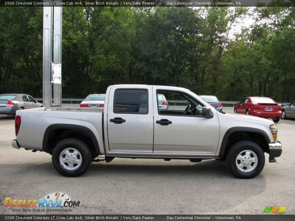 2006 Chevrolet Colorado LT Crew Cab 4x4 Silver Birch Metallic / Very Dark Pewter Photo #10