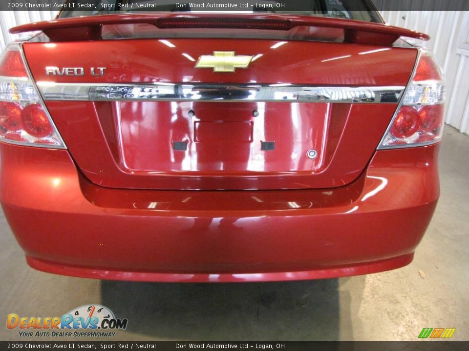 2009 Chevrolet Aveo LT Sedan Sport Red / Neutral Photo #4