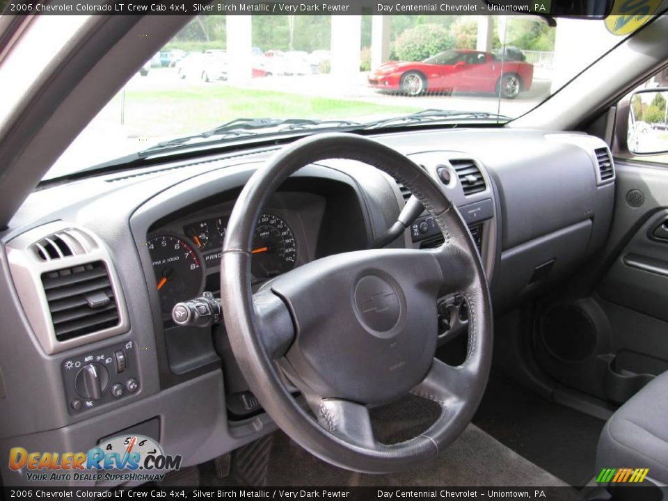 2006 Chevrolet Colorado LT Crew Cab 4x4 Silver Birch Metallic / Very Dark Pewter Photo #13