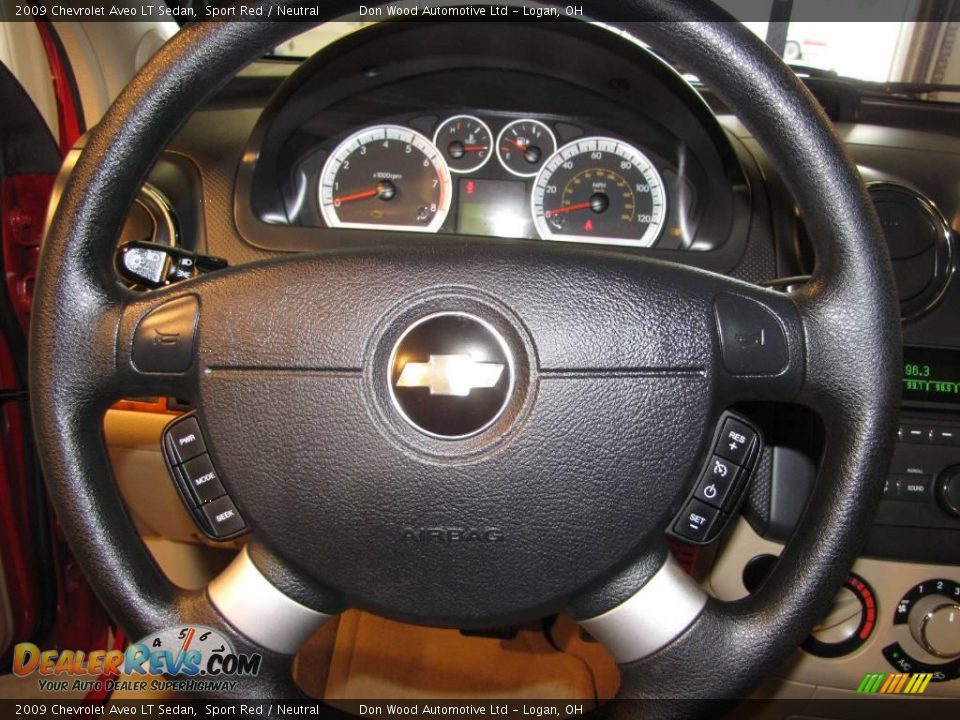 2009 Chevrolet Aveo LT Sedan Sport Red / Neutral Photo #8