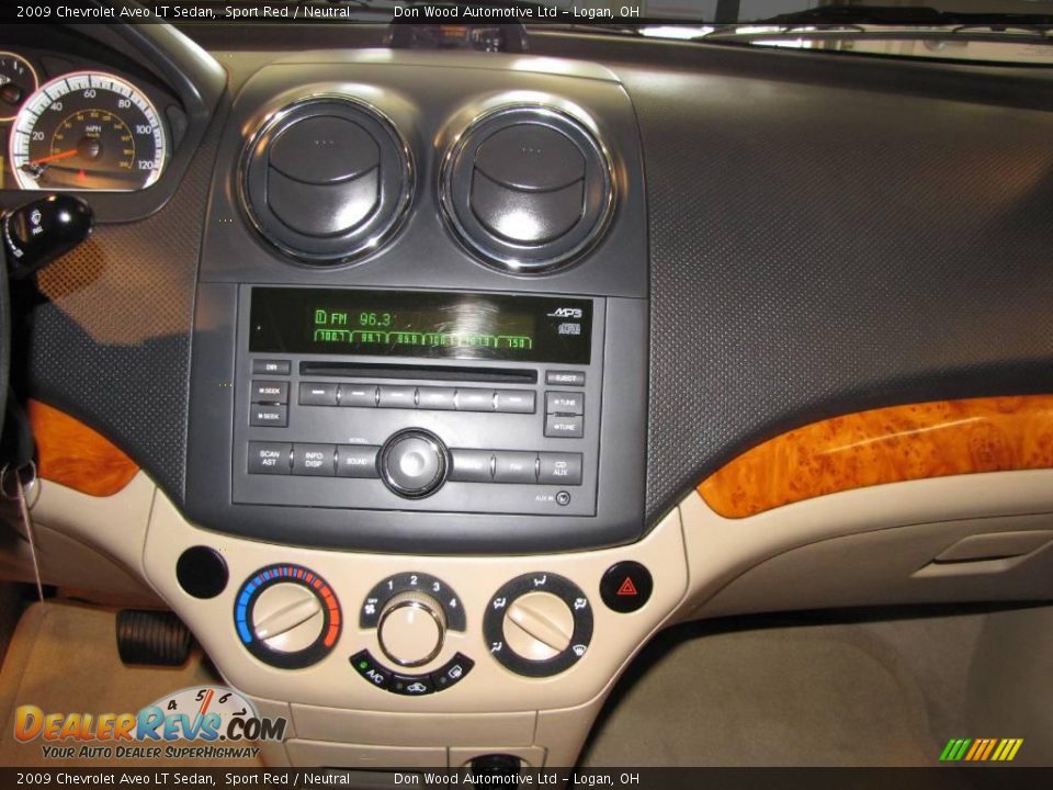 2009 Chevrolet Aveo LT Sedan Sport Red / Neutral Photo #9
