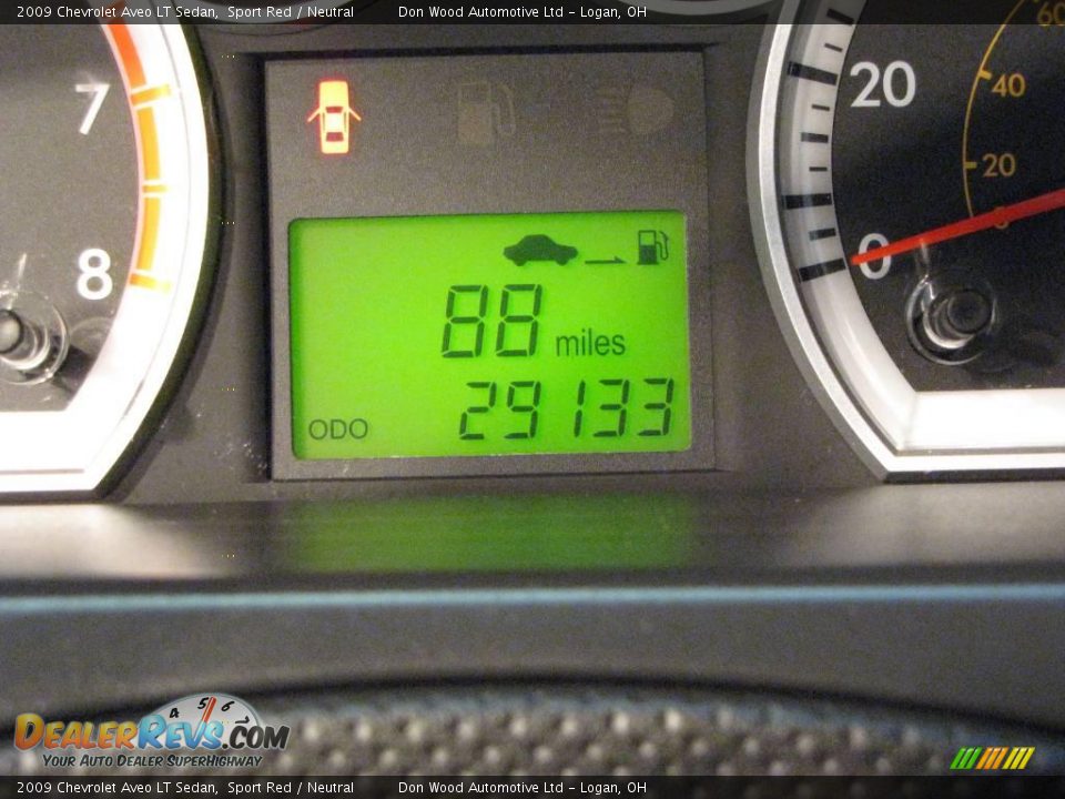 2009 Chevrolet Aveo LT Sedan Sport Red / Neutral Photo #10