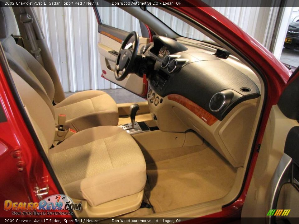2009 Chevrolet Aveo LT Sedan Sport Red / Neutral Photo #13
