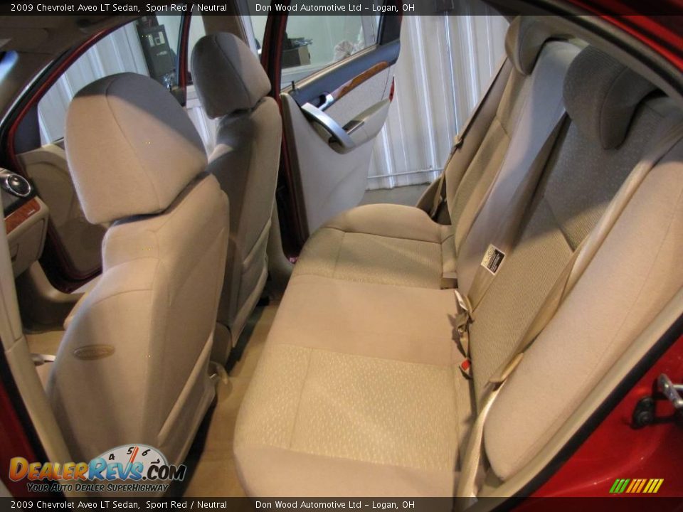 2009 Chevrolet Aveo LT Sedan Sport Red / Neutral Photo #14