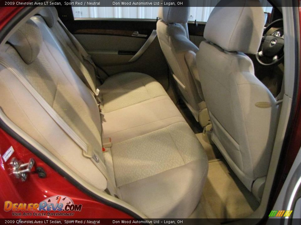 2009 Chevrolet Aveo LT Sedan Sport Red / Neutral Photo #15