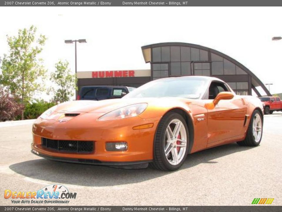 2007 Chevrolet Corvette Z06 Atomic Orange Metallic / Ebony Photo #2