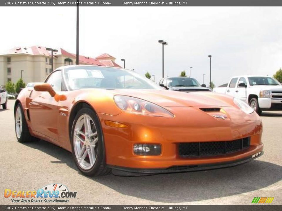 2007 Chevrolet Corvette Z06 Atomic Orange Metallic / Ebony Photo #3
