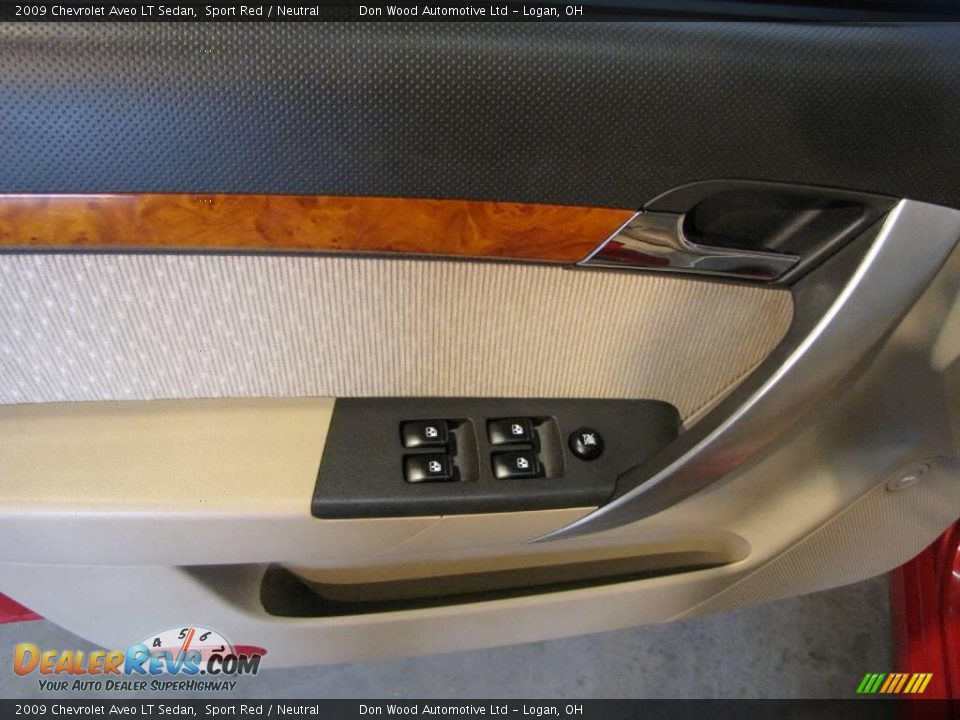 2009 Chevrolet Aveo LT Sedan Sport Red / Neutral Photo #17