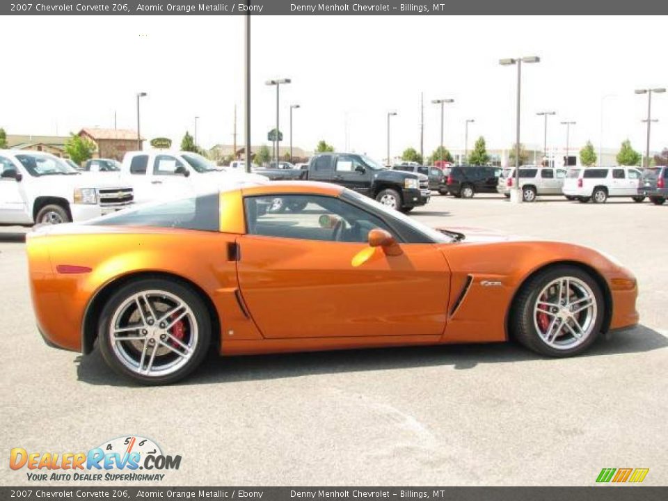 2007 Chevrolet Corvette Z06 Atomic Orange Metallic / Ebony Photo #5
