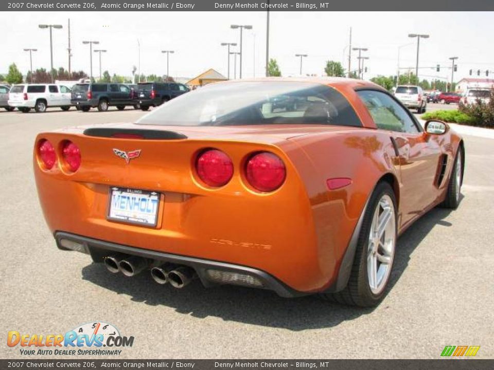 2007 Chevrolet Corvette Z06 Atomic Orange Metallic / Ebony Photo #6