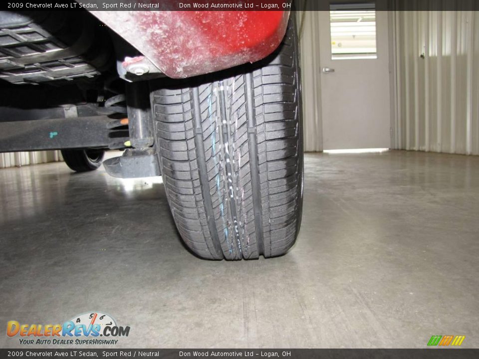 2009 Chevrolet Aveo LT Sedan Sport Red / Neutral Photo #20