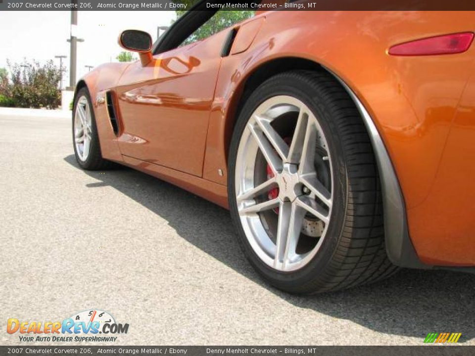 2007 Chevrolet Corvette Z06 Atomic Orange Metallic / Ebony Photo #7