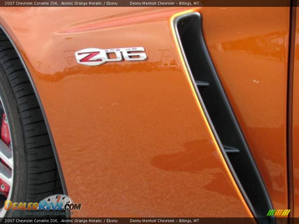 2007 Chevrolet Corvette Z06 Atomic Orange Metallic / Ebony Photo #8