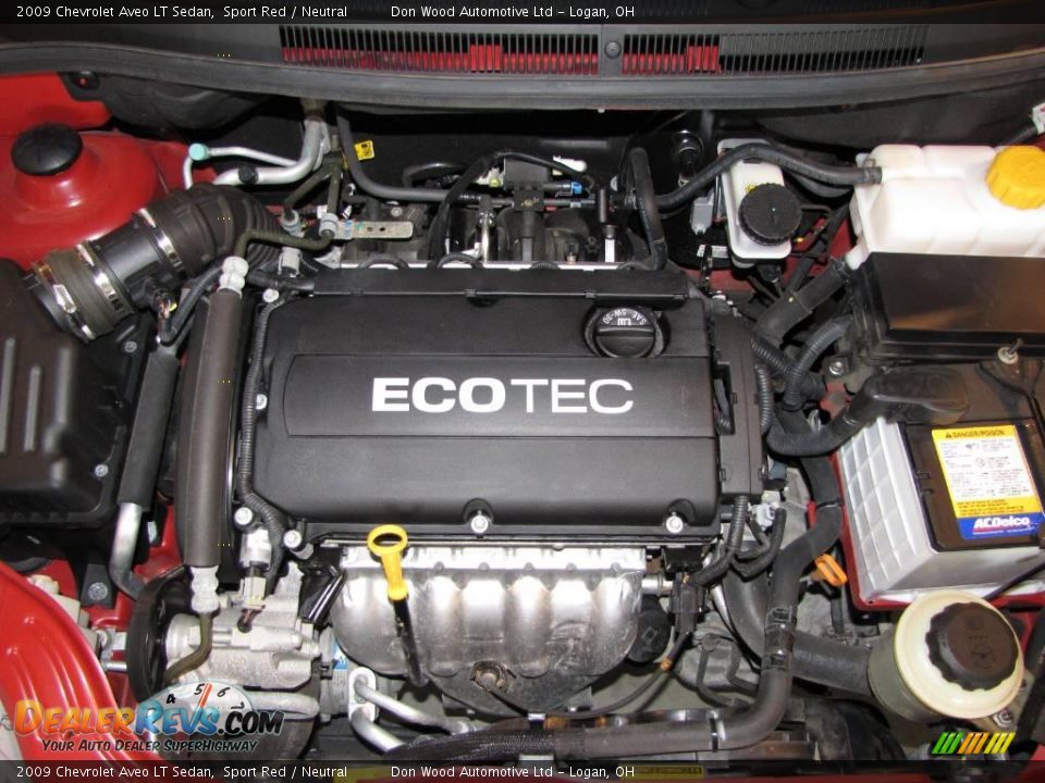 2009 Chevrolet Aveo LT Sedan Sport Red / Neutral Photo #21