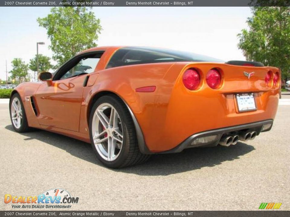 2007 Chevrolet Corvette Z06 Atomic Orange Metallic / Ebony Photo #9