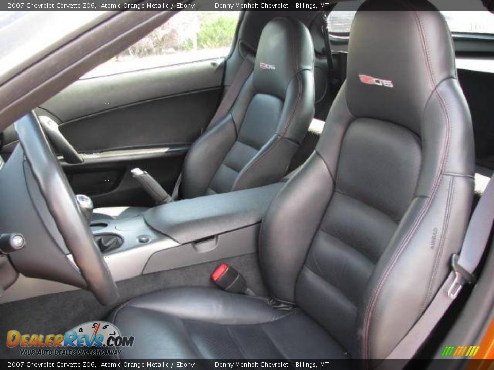 2007 Chevrolet Corvette Z06 Atomic Orange Metallic / Ebony Photo #10