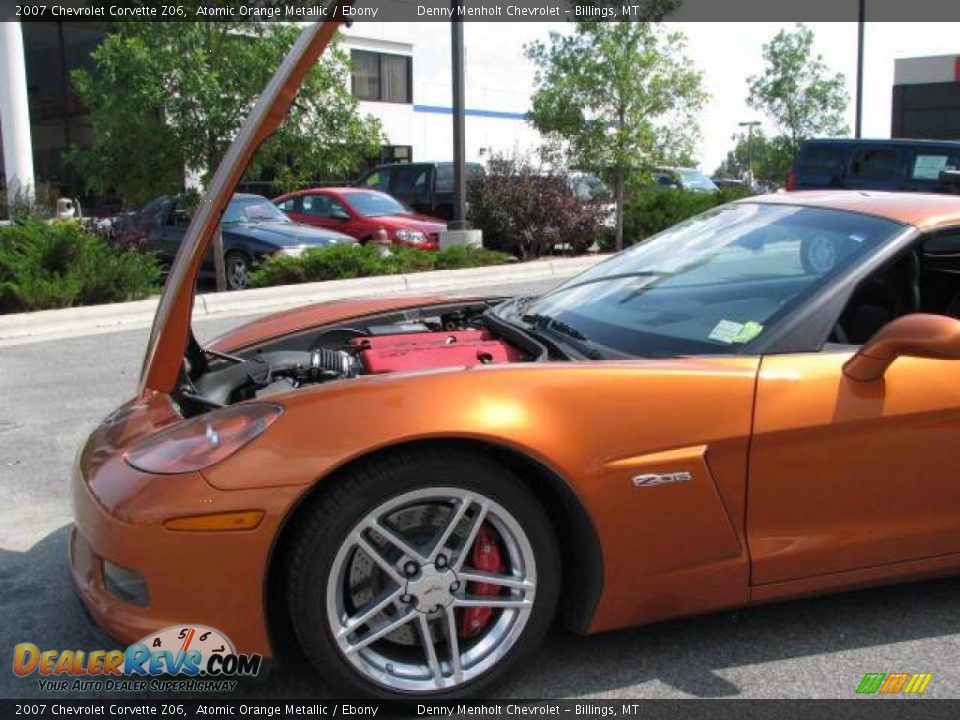 2007 Chevrolet Corvette Z06 Atomic Orange Metallic / Ebony Photo #14