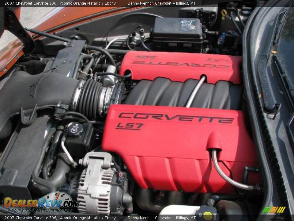 2007 Chevrolet Corvette Z06 Atomic Orange Metallic / Ebony Photo #15