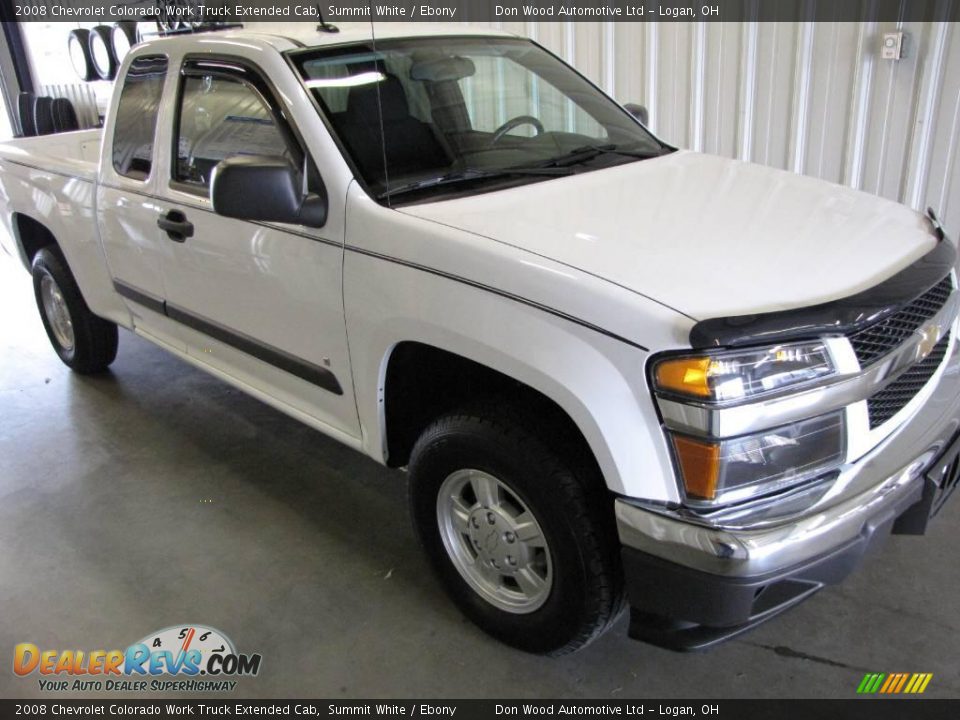 2008 Chevrolet Colorado Work Truck Extended Cab Summit White / Ebony Photo #1