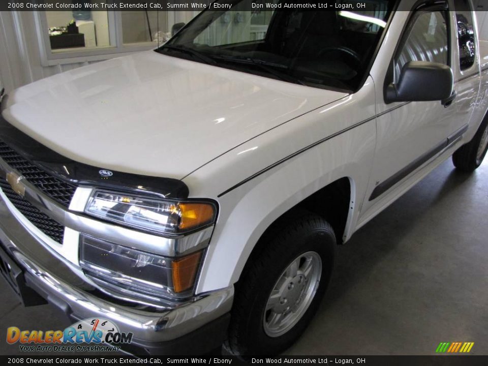 2008 Chevrolet Colorado Work Truck Extended Cab Summit White / Ebony Photo #2