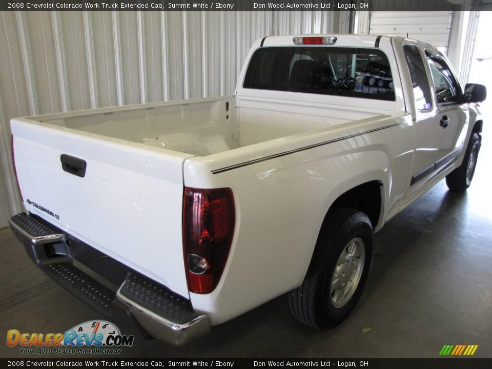 2008 Chevrolet Colorado Work Truck Extended Cab Summit White / Ebony Photo #4