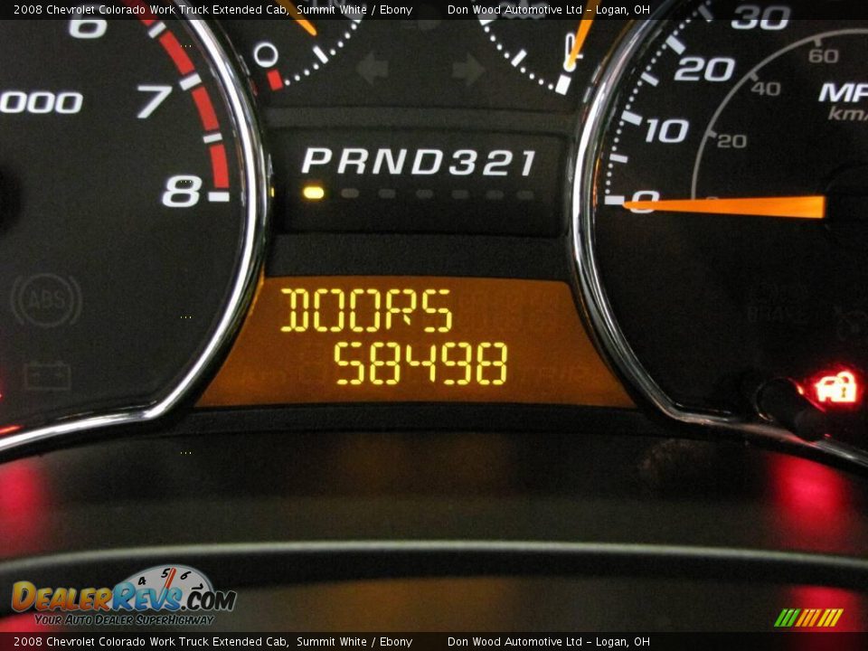 2008 Chevrolet Colorado Work Truck Extended Cab Summit White / Ebony Photo #9