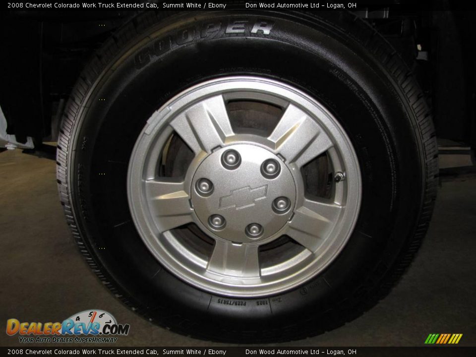 2008 Chevrolet Colorado Work Truck Extended Cab Summit White / Ebony Photo #15