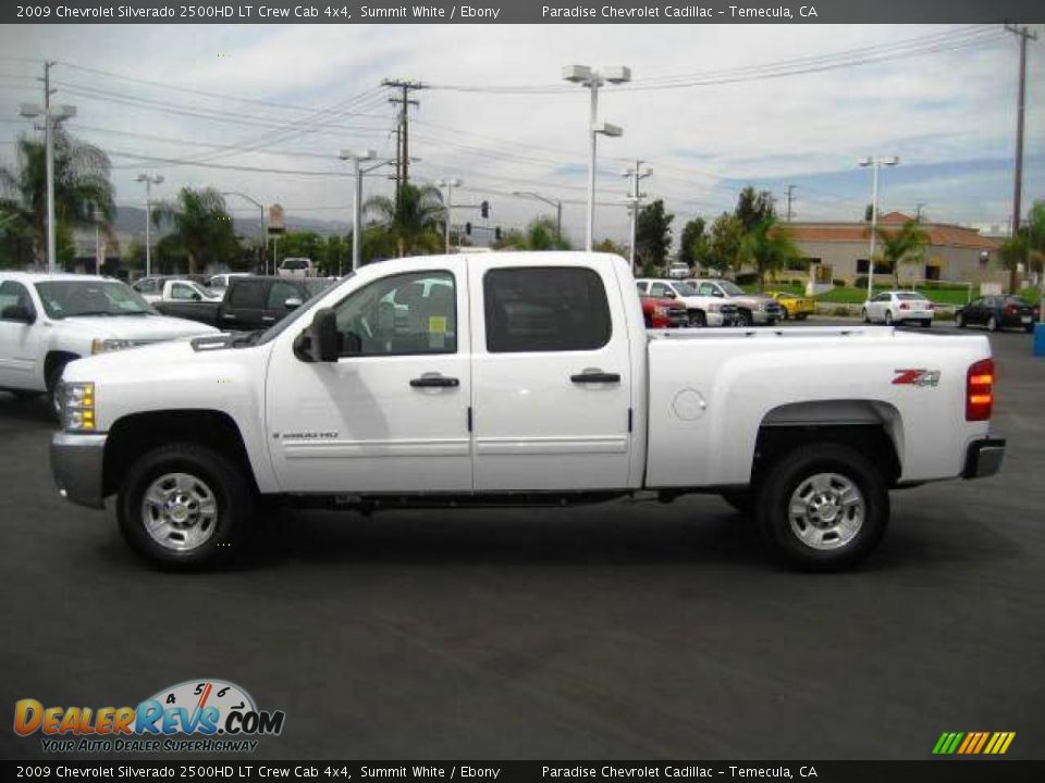 2009 Chevrolet Silverado 2500HD LT Crew Cab 4x4 Summit White / Ebony Photo #3