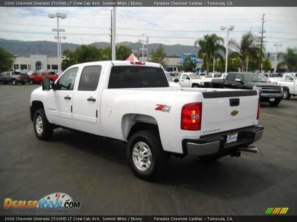 2009 Chevrolet Silverado 2500HD LT Crew Cab 4x4 Summit White / Ebony Photo #4